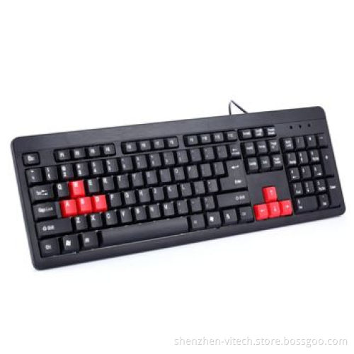Wired 104 Standard Keyboard, Button Silkscreen Printing, Supports Many Languages